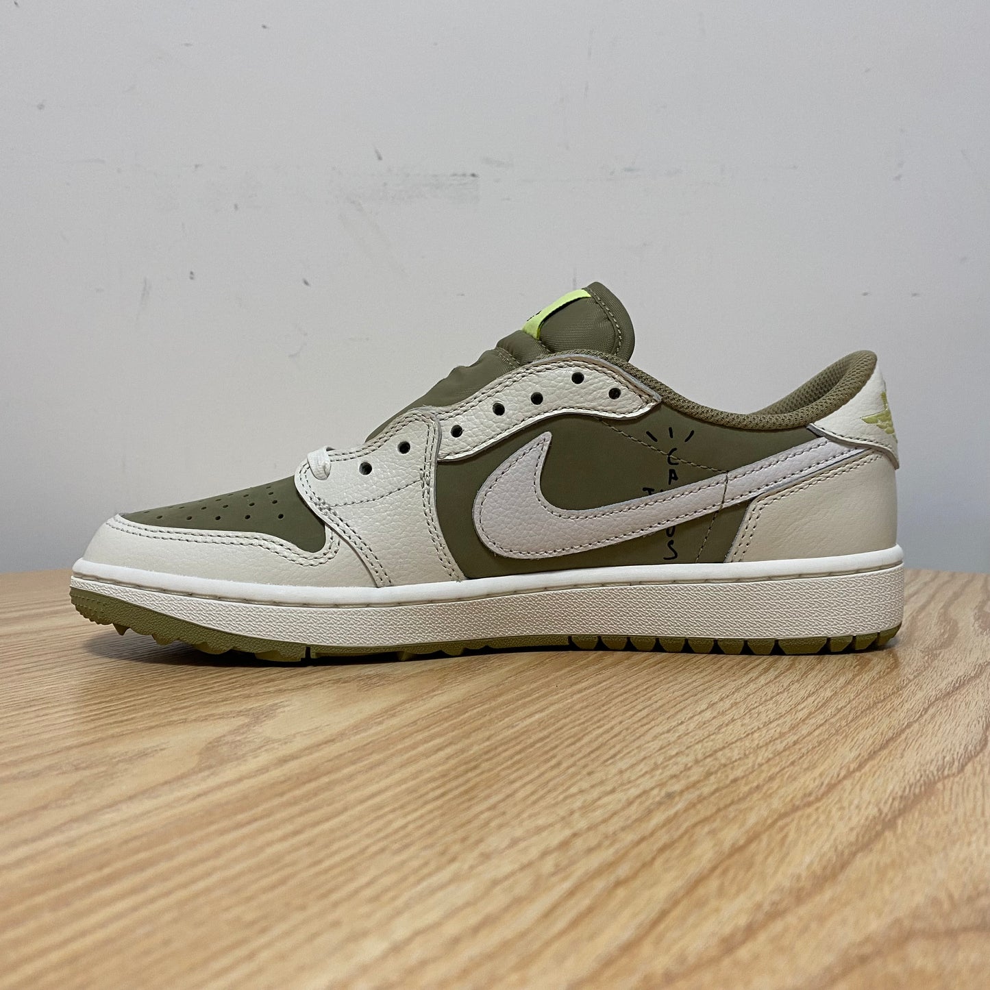 TRAVIS SCOTT X AJ1 LOW GOLF 'NEUTRAL OLIVE'